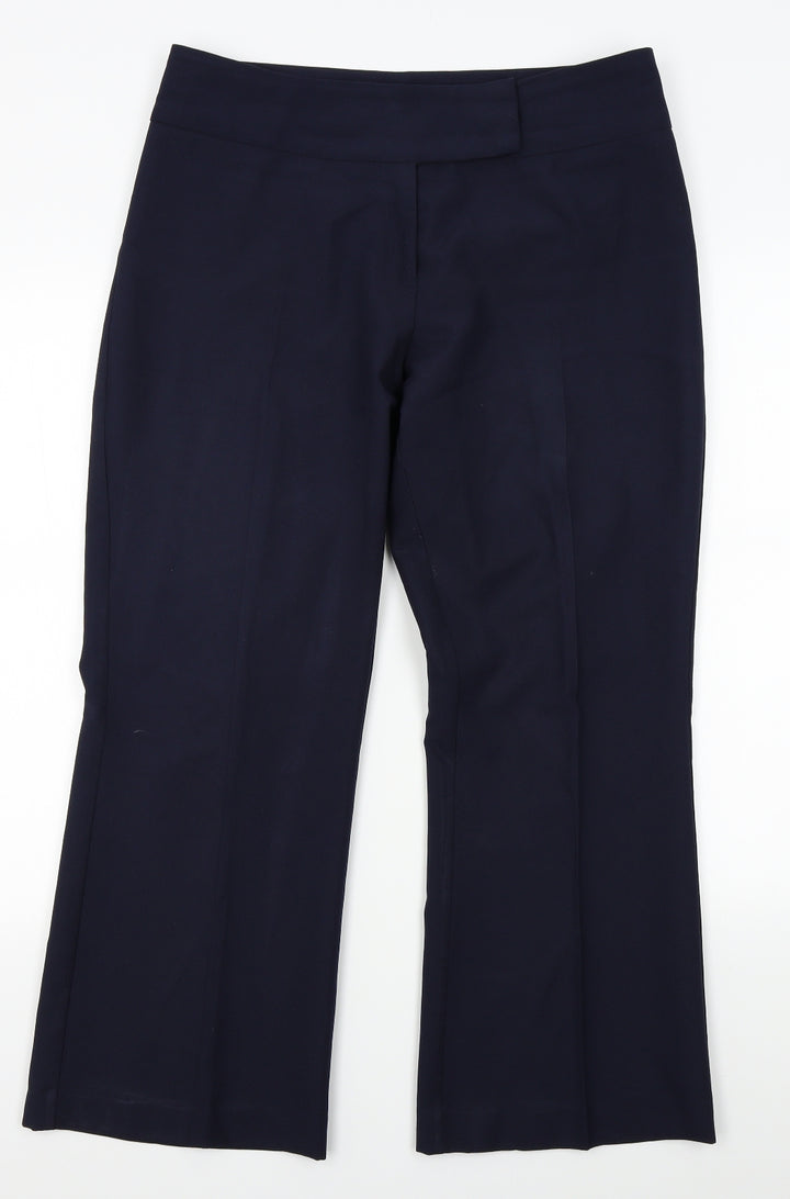 F&F Womens Blue Trousers Size 14 L26 in