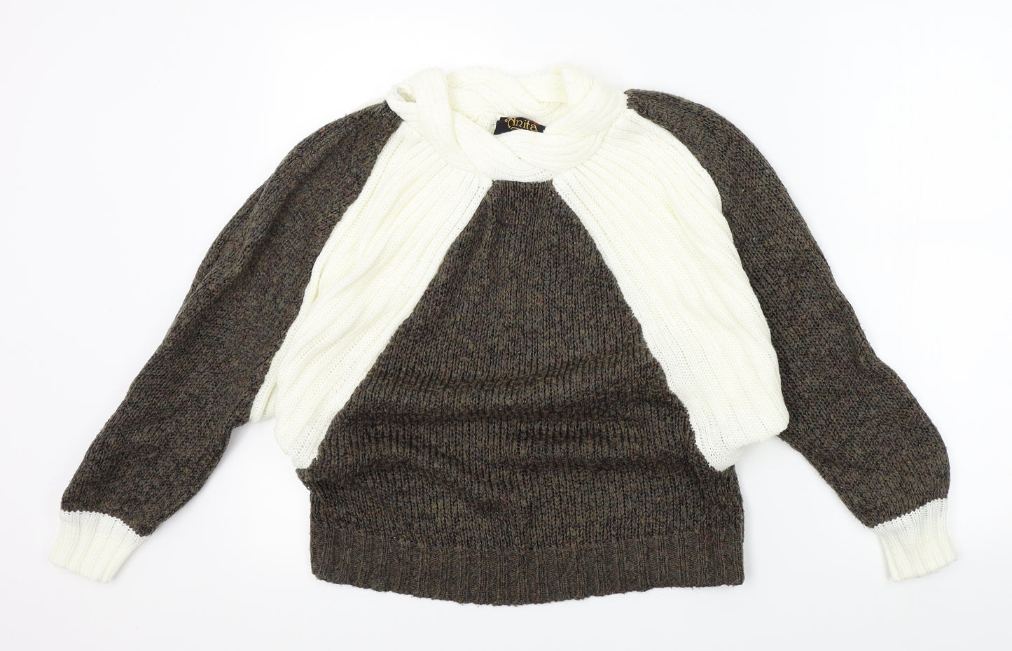 Anita Womens Brown   Pullover Jumper Size M