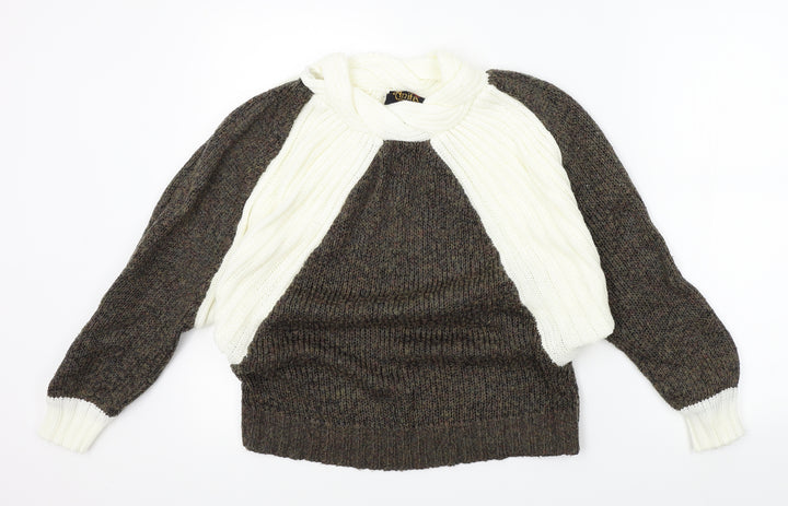 Anita Womens Brown   Pullover Jumper Size M