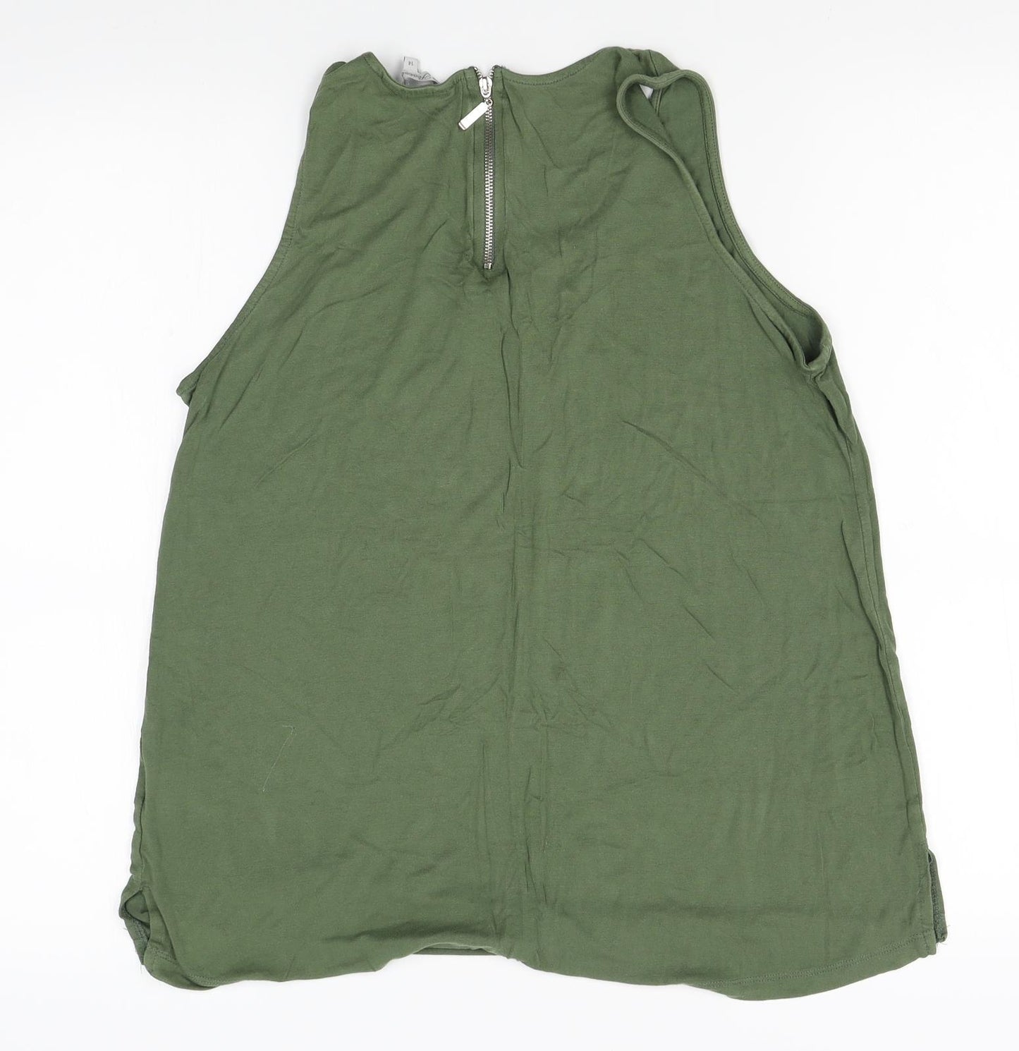 Peacocks Womens Green   Basic Tank Size 14