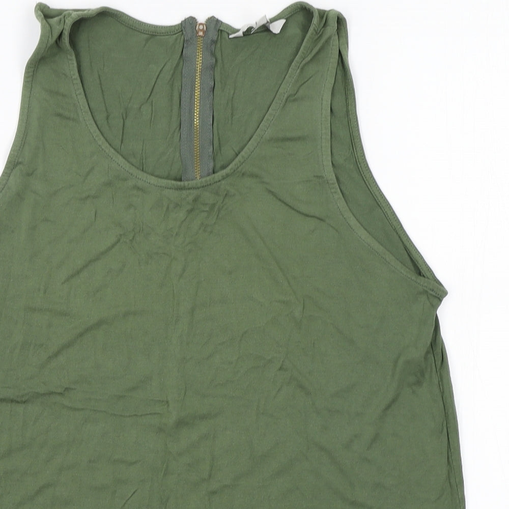 Peacocks Womens Green   Basic Tank Size 14