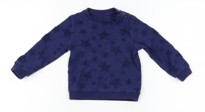 TU Blue Pullover Jumper Size 6-9 Months