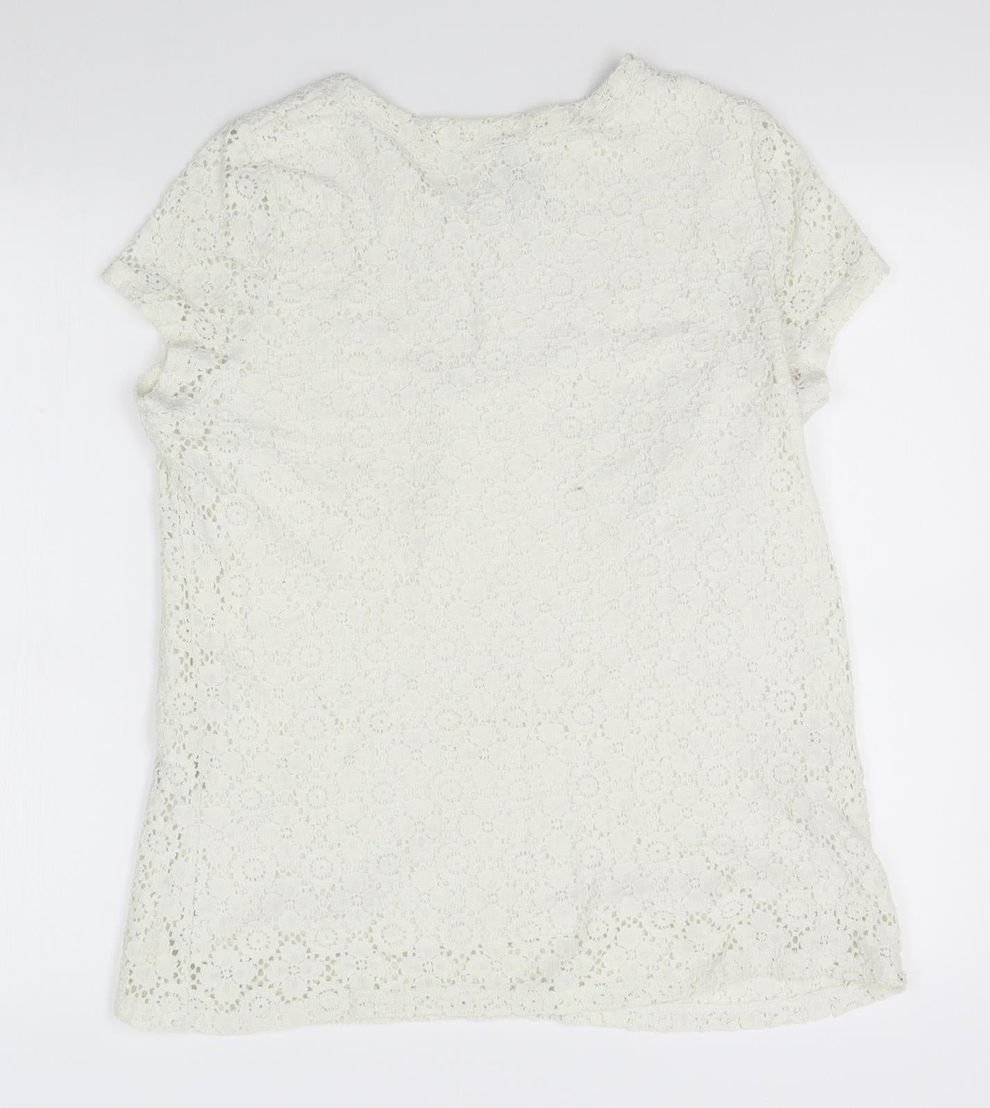 Seraphine Womens White   Basic Blouse Size 14