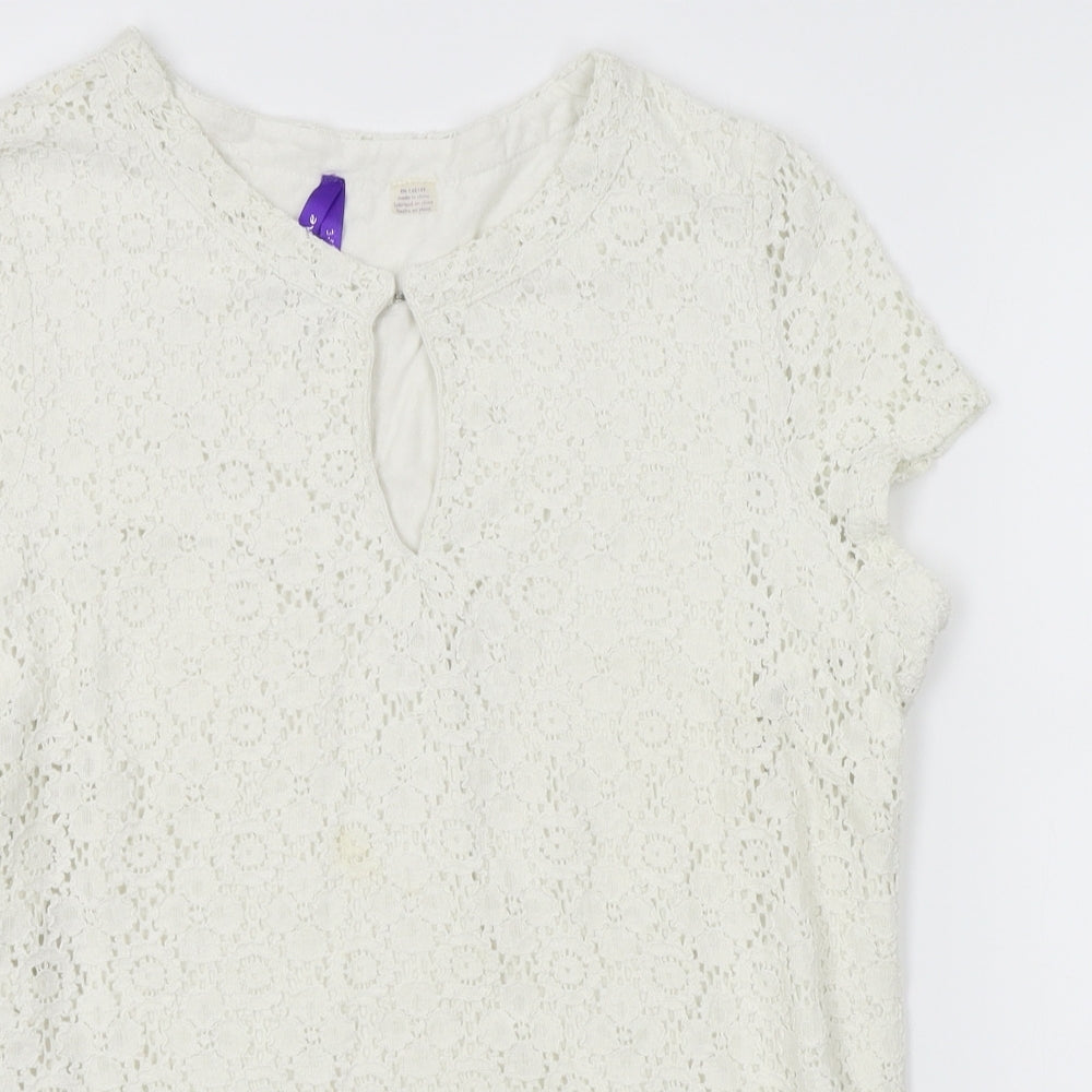 Seraphine Womens White   Basic Blouse Size 14