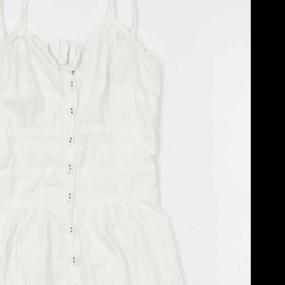 River Island Womens White   Camisole Tank Size 6