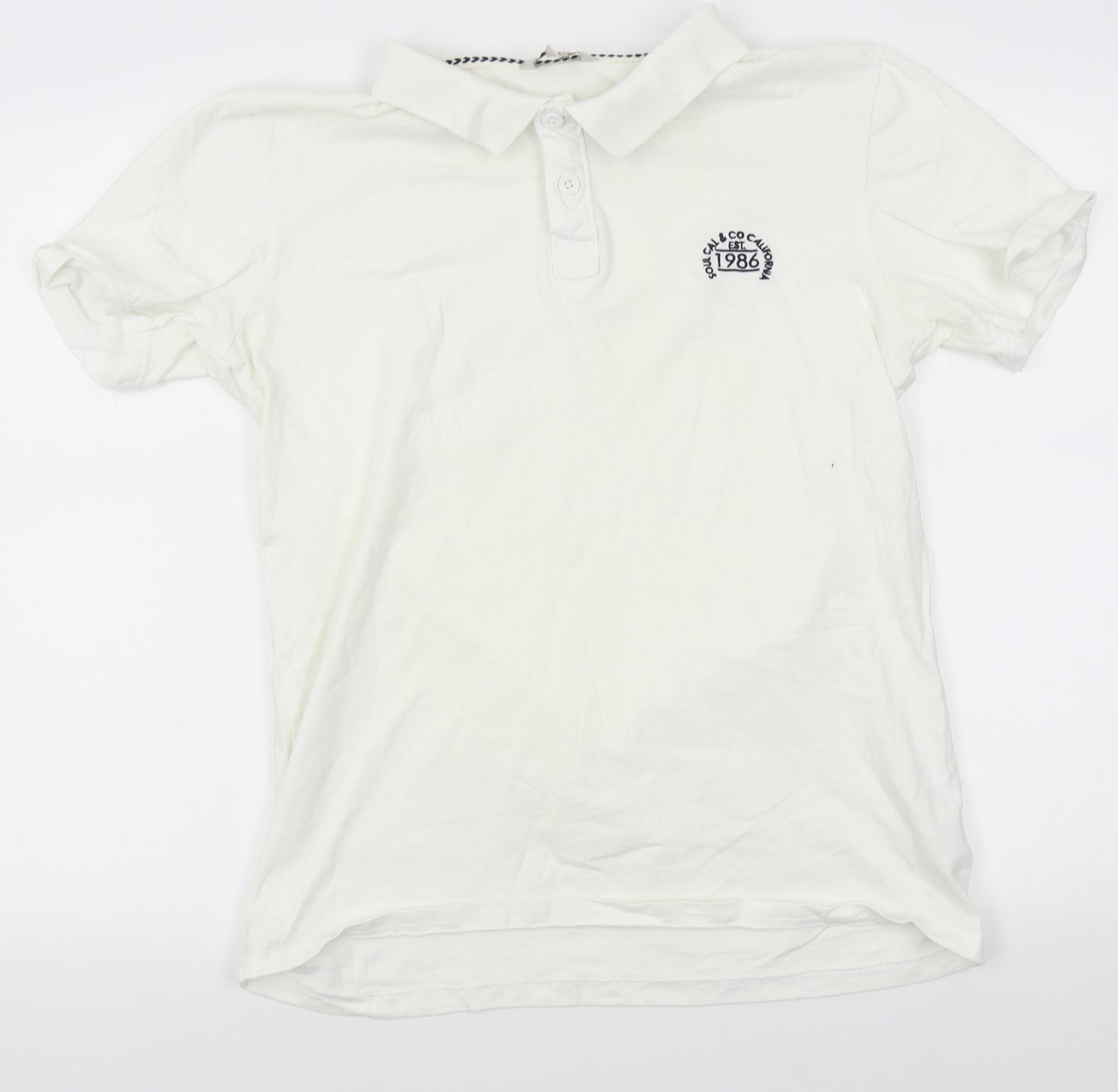 SoulCal&Co Mens White    Polo Size M