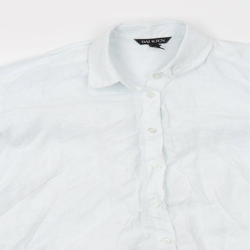 Baukjen Womens Blue   Basic Button-Up Size 10