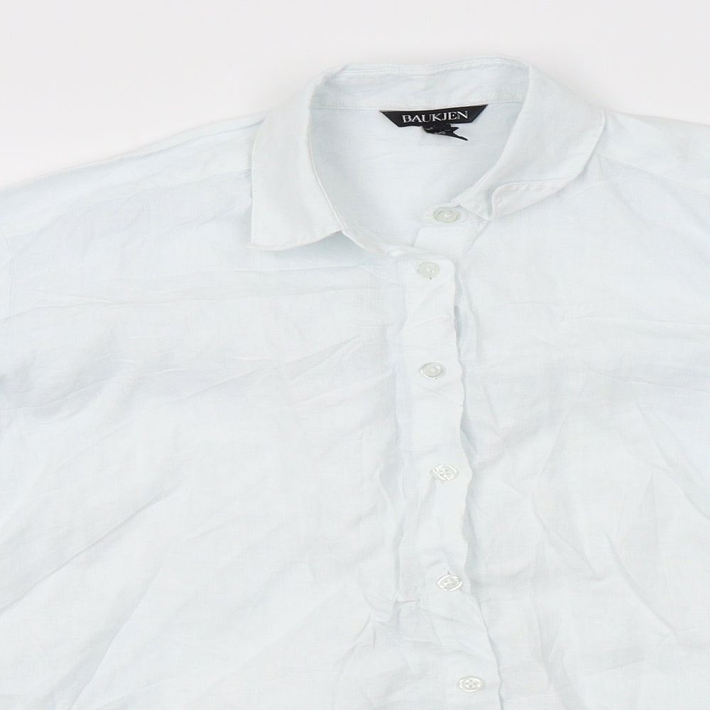 Baukjen Womens Blue   Basic Button-Up Size 10
