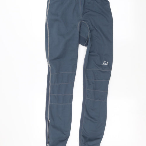 Crane Womens Blue   Jogger Leggings Size L L25 in