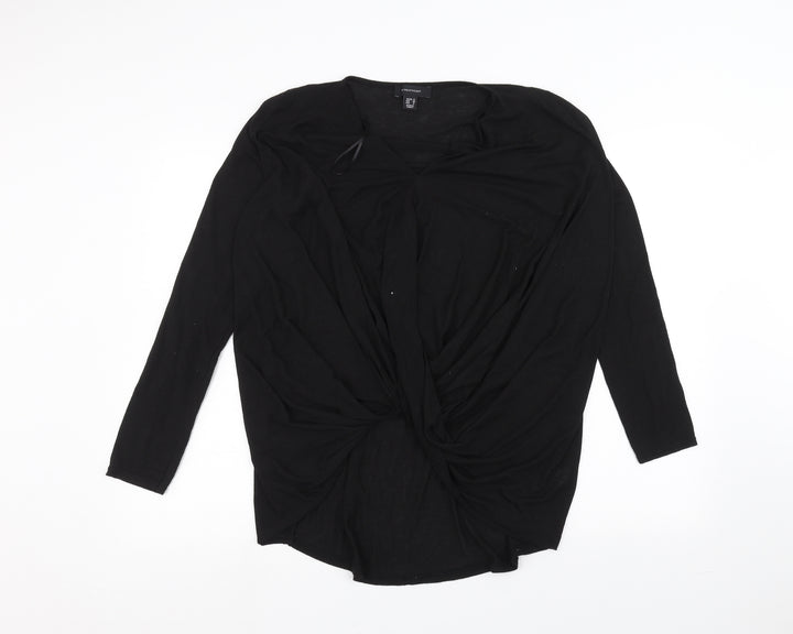 Atmosphere Womens Black Basic Blouse Size 12