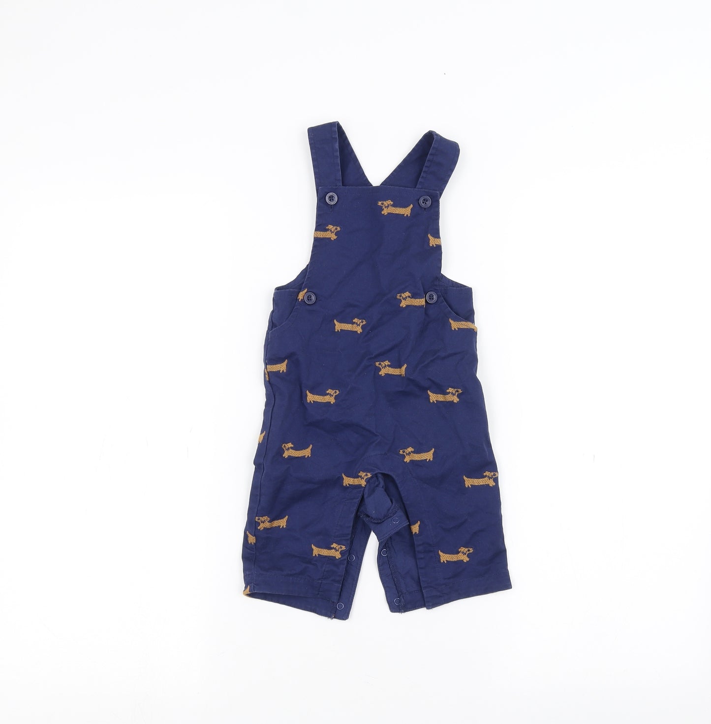 Marks and Spencer Baby Blue   Dungaree One-Piece Size 6-9 Months