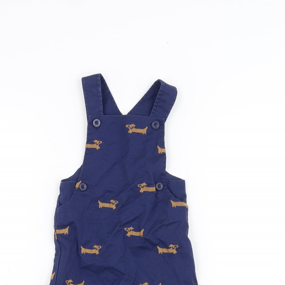 Marks and Spencer Baby Blue   Dungaree One-Piece Size 6-9 Months