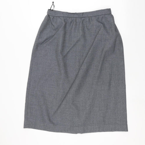 Preworn Womens Grey   A-Line Skirt Size 30 in