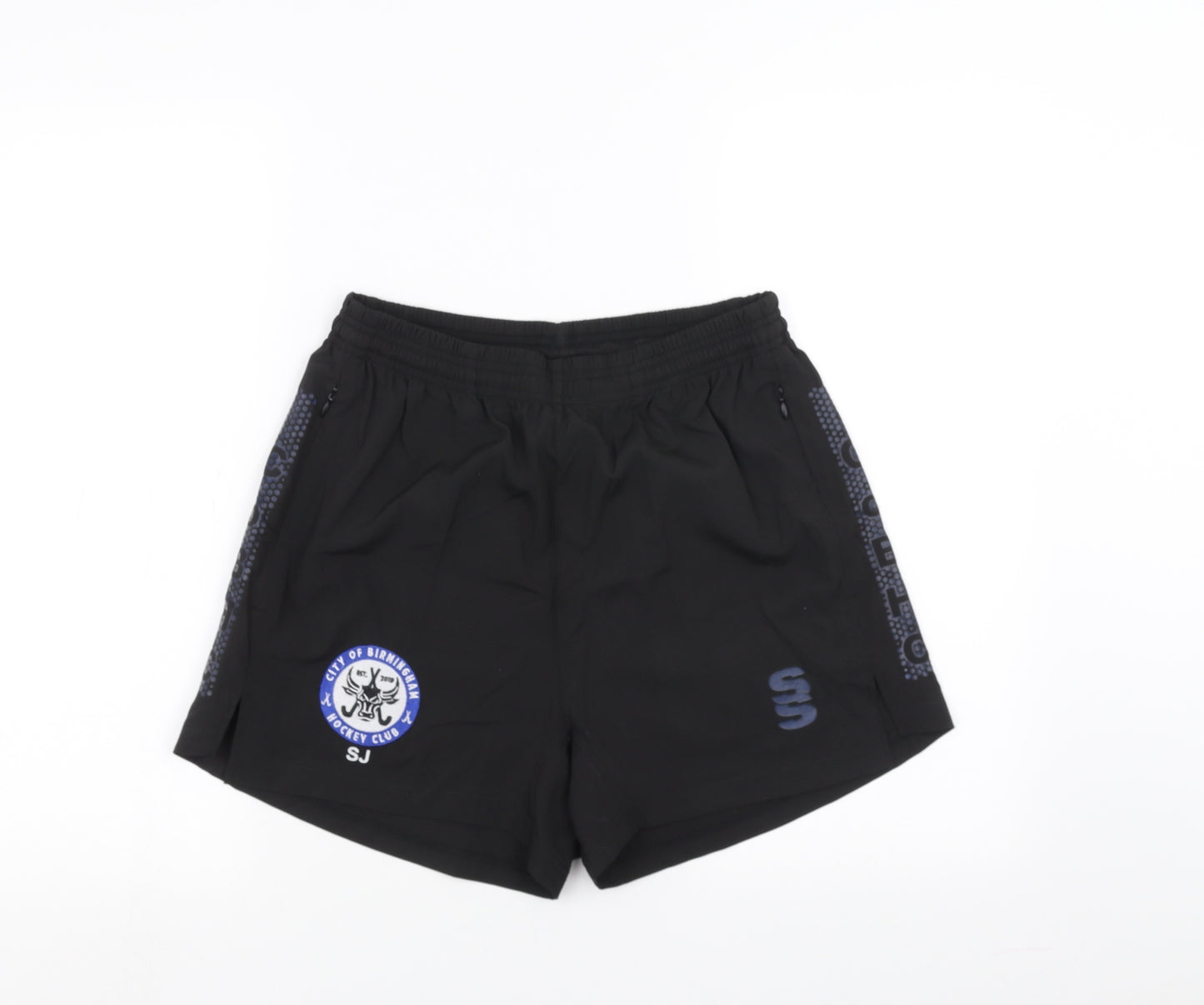 Preworn Womens Black   Sweat Shorts Size S - Birmingham Hockey club