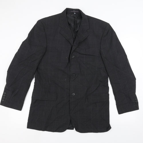 Preworn Mens Grey   Jacket Suit Jacket Size 38