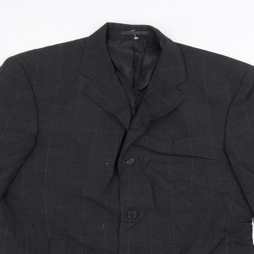 Preworn Mens Grey   Jacket Suit Jacket Size 38
