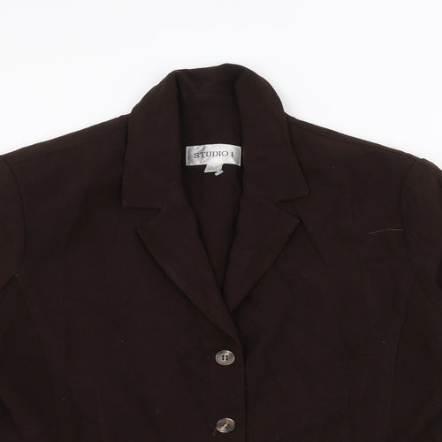 Studio Womens Brown   Jacket  Size 16