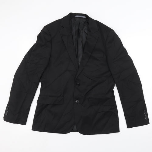 Marks and Spencer Mens Black   Jacket Suit Jacket Size 38