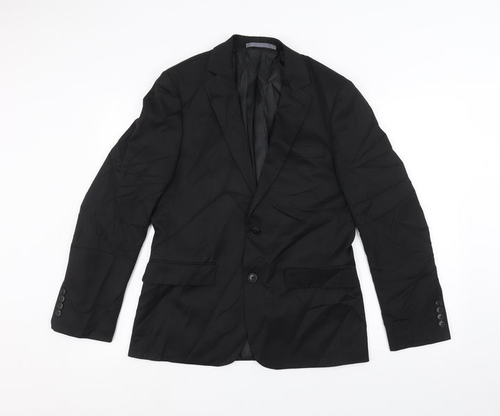 Marks and Spencer Mens Black   Jacket Suit Jacket Size 38