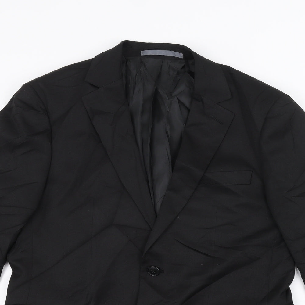 Marks and Spencer Mens Black   Jacket Suit Jacket Size 38