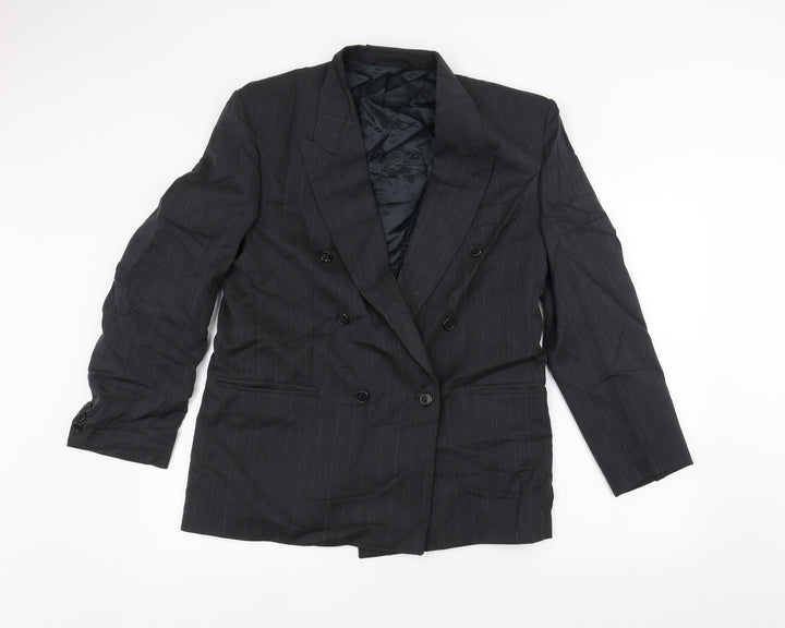 SKAPES Mens Black   Jacket Suit Jacket Size 40