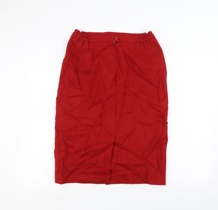 Marcelle griffon Womens Red A-Line Skirt Size 14
