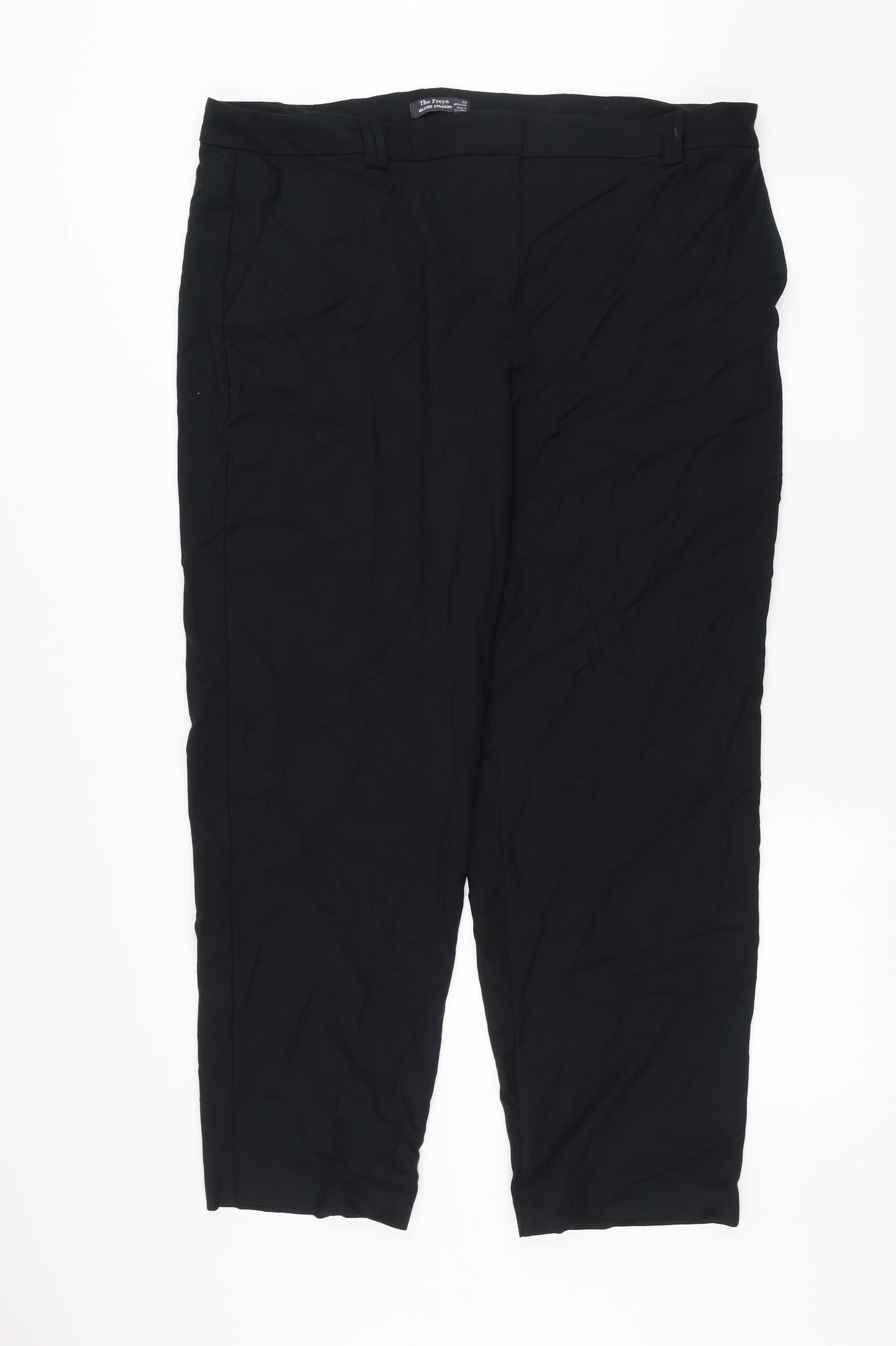 Marks and Spencer Womens Black   Trousers  Size 20 L27 in