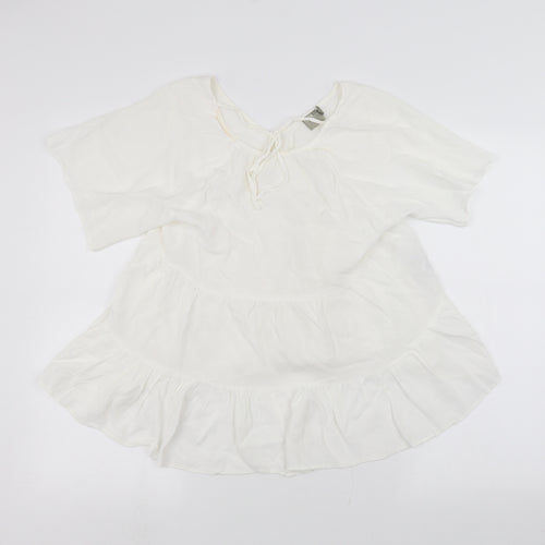 ASOS Womens White   Basic T-Shirt Size 8