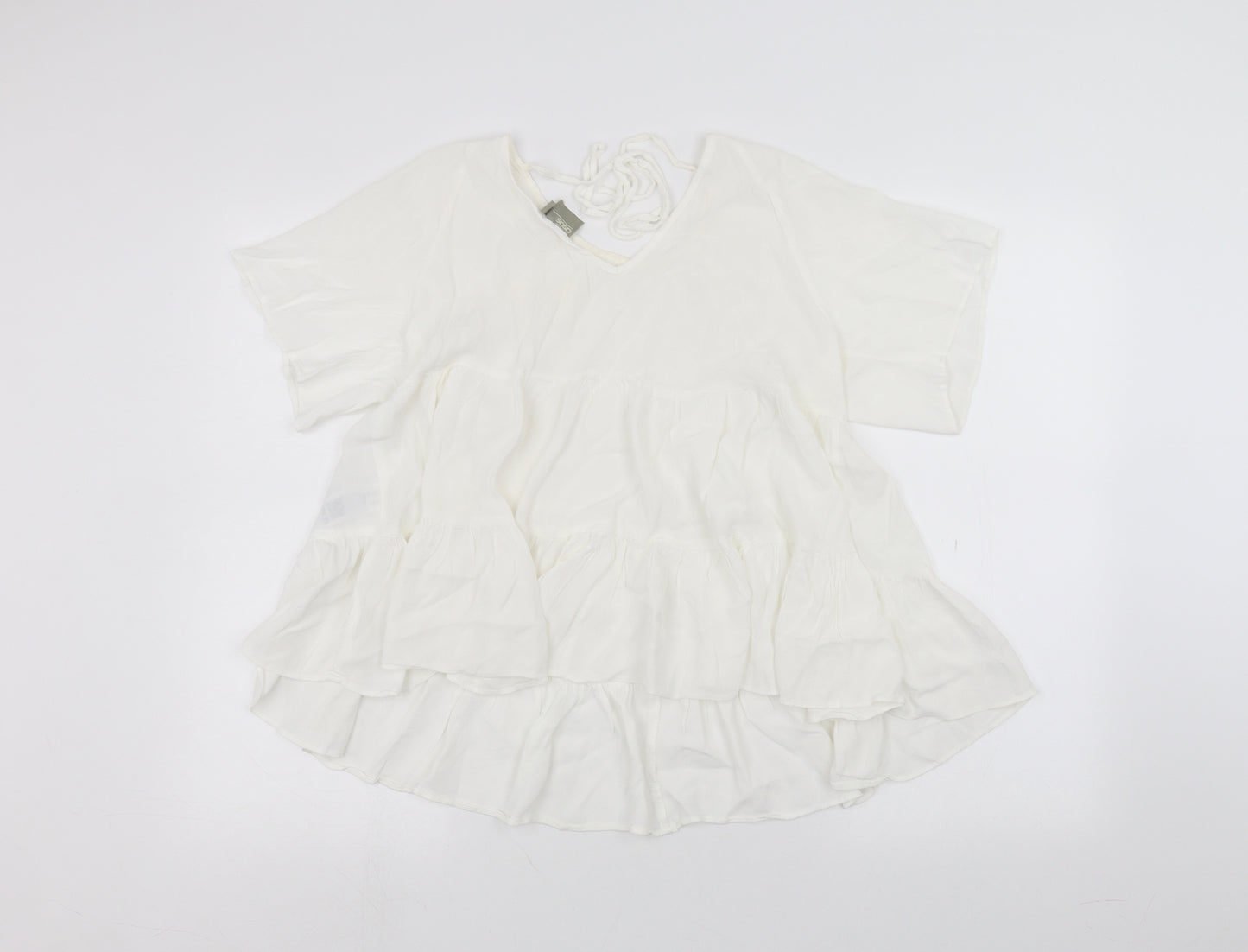 ASOS Womens White   Basic T-Shirt Size 8