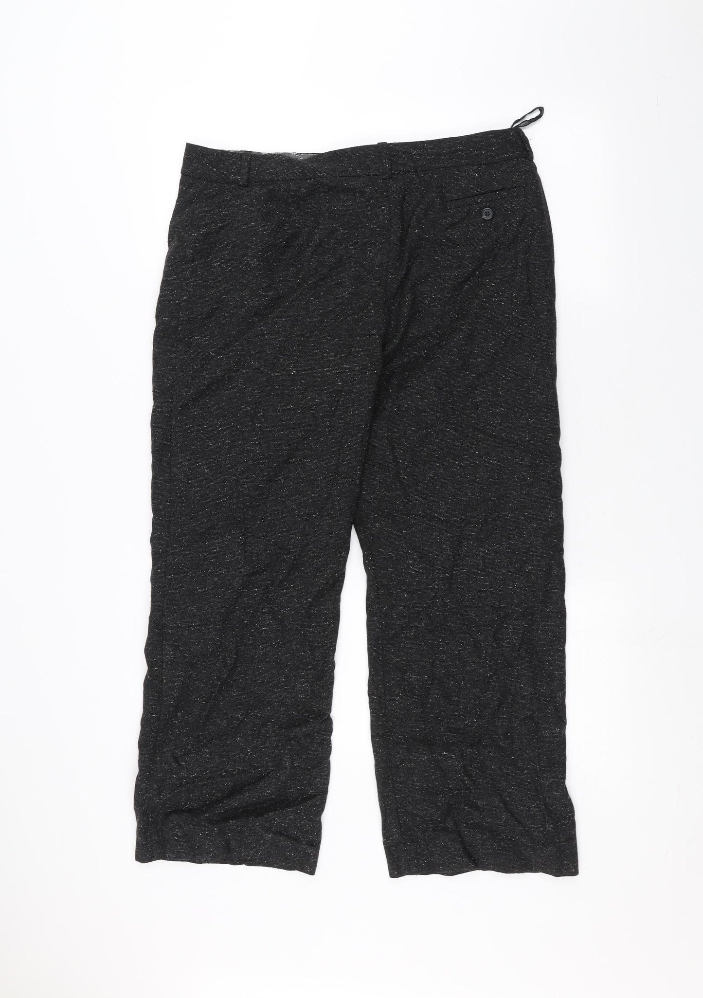 Marks and Spencer Womens Black   Trousers  Size 14 L25 in