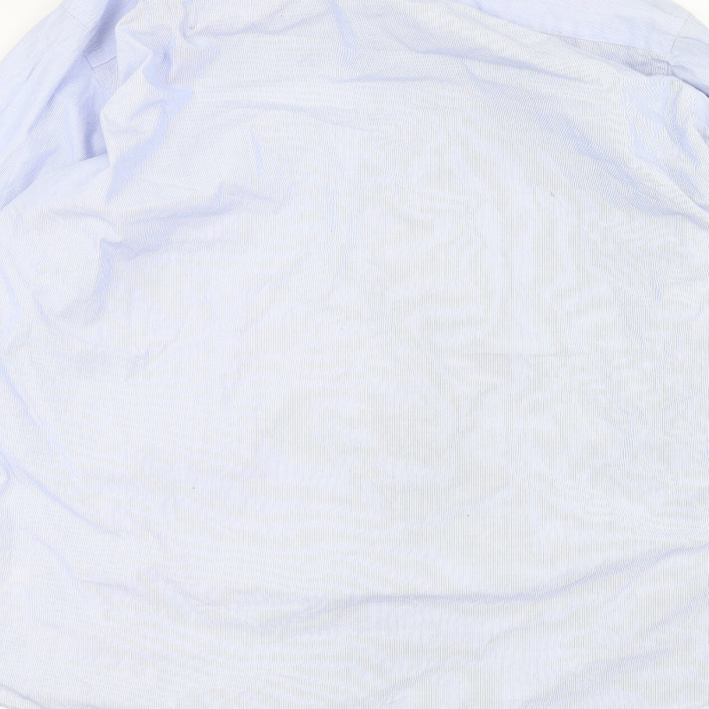 John Lewis Mens Blue    Dress Shirt Size 18