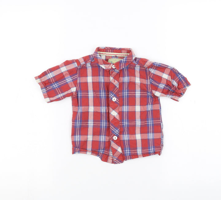 TU Baby Red   Basic Button-Up Size 9-12 Months