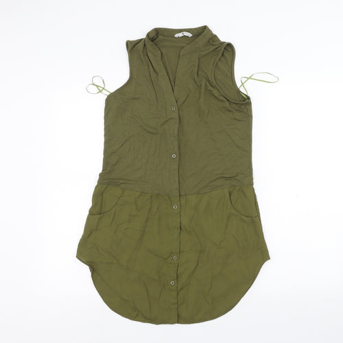 TU Womens Green   Basic Button-Up Size 10