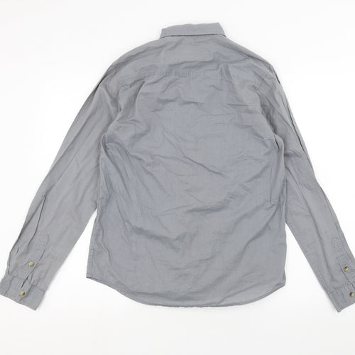 Cedar Wood State Mens Grey    Dress Shirt Size S