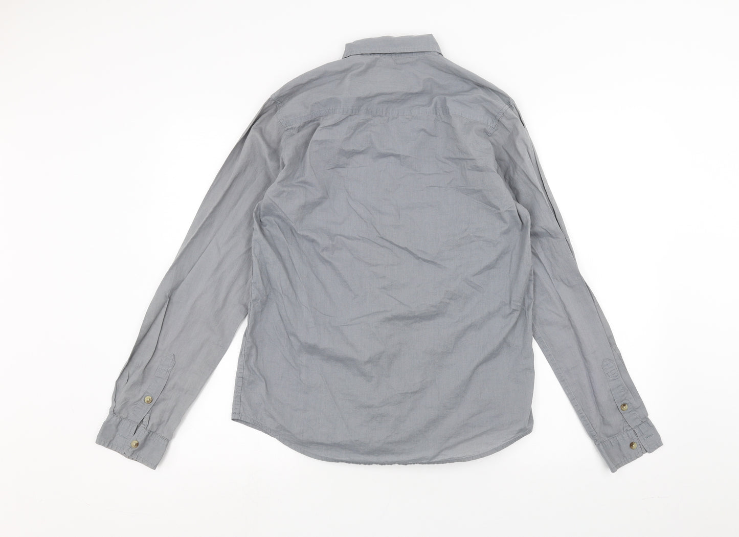 Cedar Wood State Mens Grey    Dress Shirt Size S