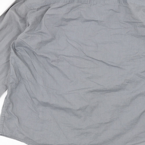 Cedar Wood State Mens Grey    Dress Shirt Size S