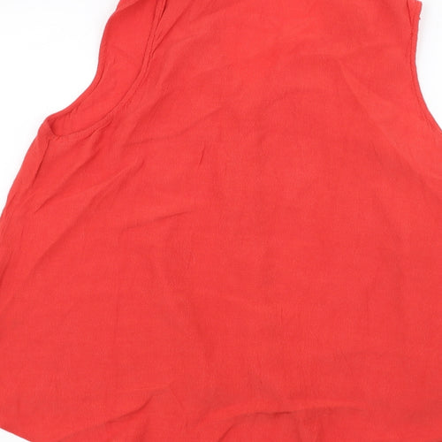 Wallis Womens Red   Basic Button-Up Size L