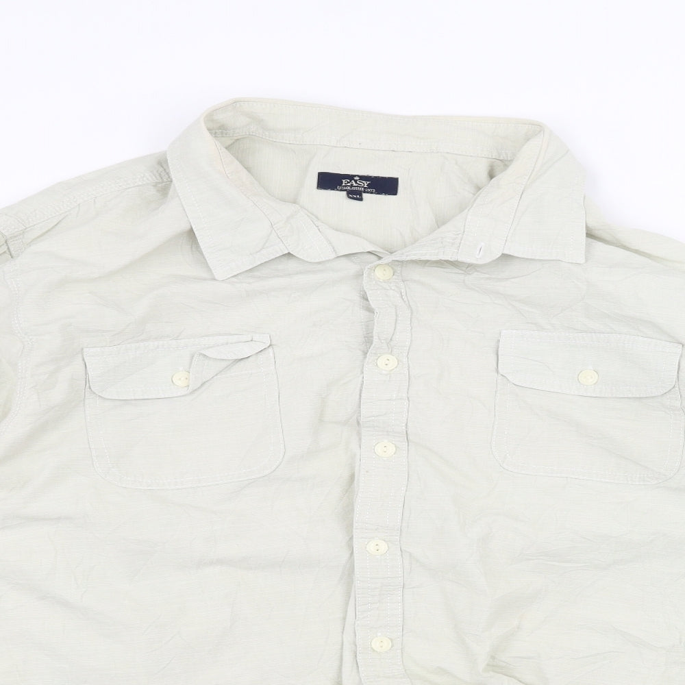 Easy Mens Green    Dress Shirt Size 2XL
