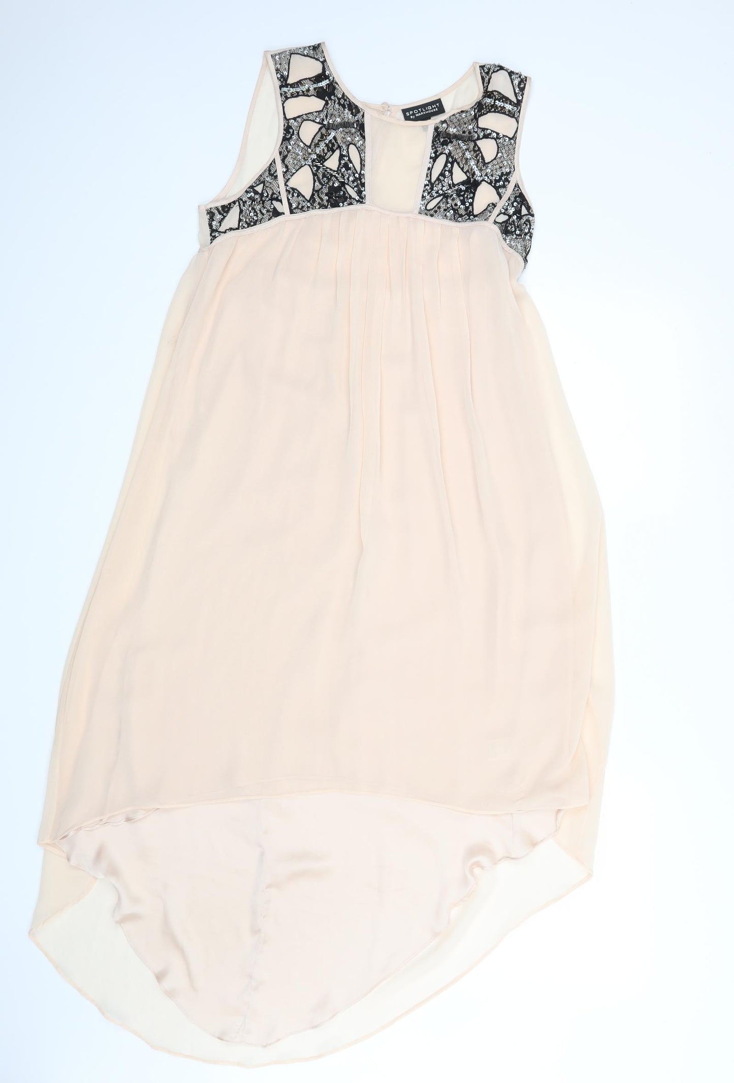 Spotlight Womens Beige  Rayon A-Line  Size 10
