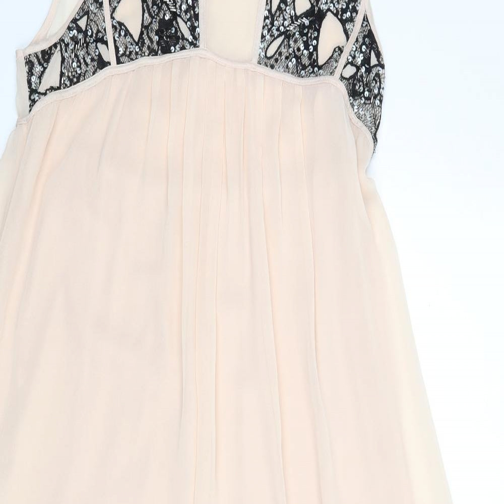 Spotlight Womens Beige  Rayon A-Line  Size 10
