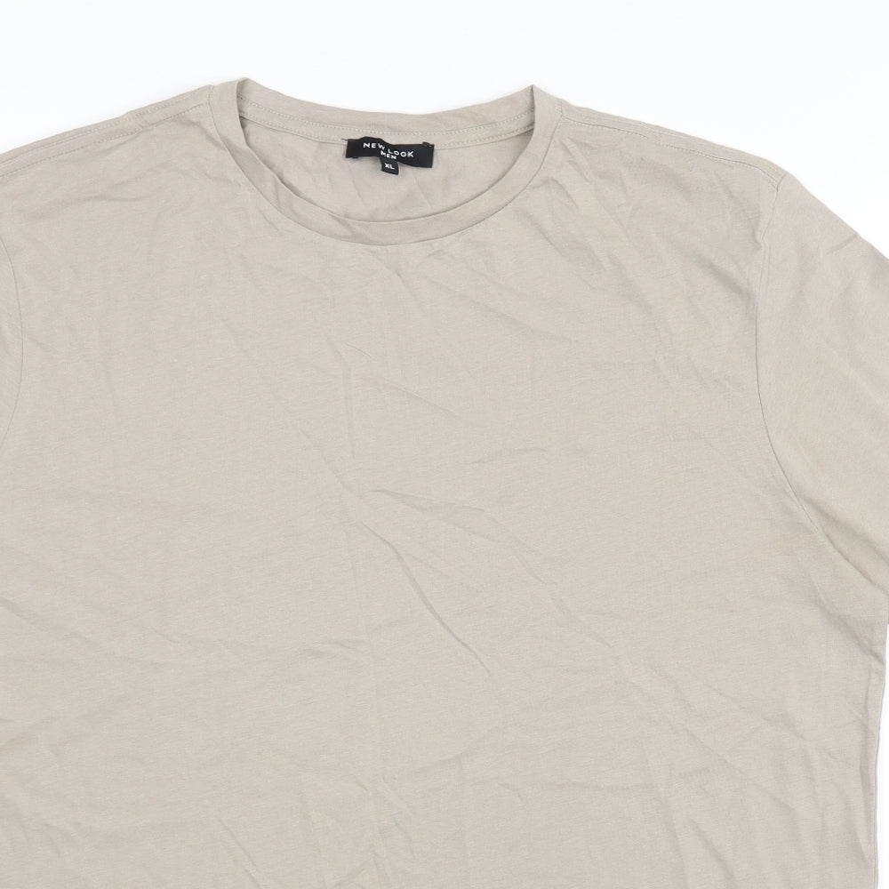 New Look Mens Beige    T-Shirt Size XL