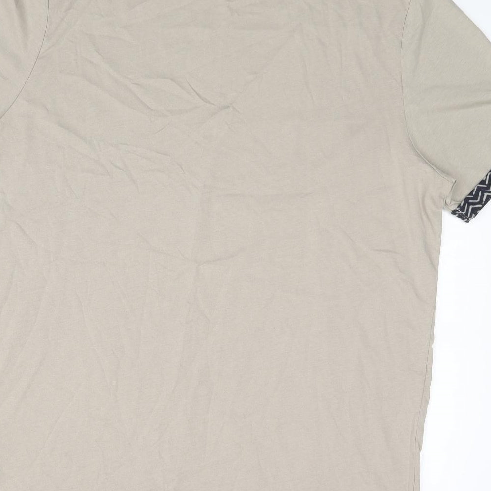 New Look Mens Beige    T-Shirt Size XL