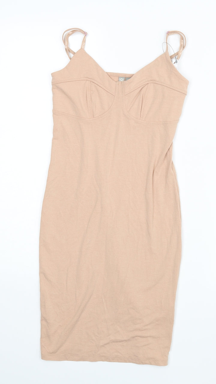 ASOS Womens Beige   Pencil Dress  Size 6