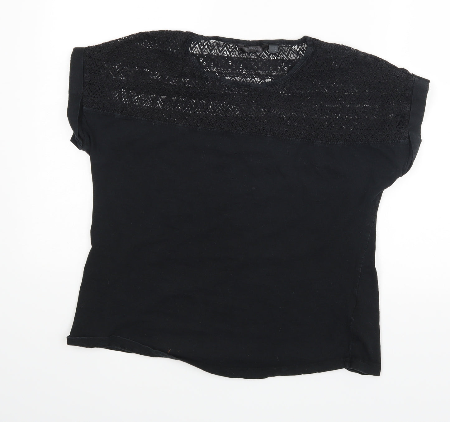 Golddigger Womens Black   Basic Blouse Size M