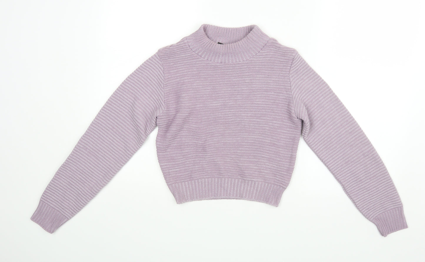 PRETTYLITTLETHING Womens Purple  Rayon Pullover Jumper Size 6