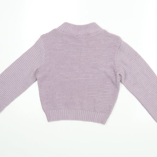 PRETTYLITTLETHING Womens Purple  Rayon Pullover Jumper Size 6