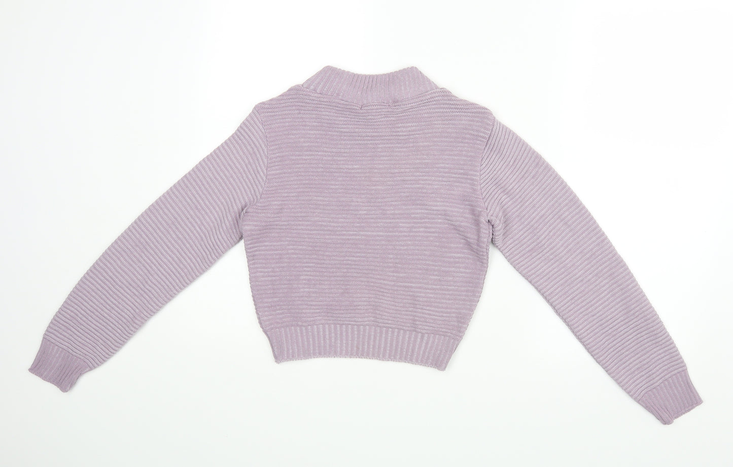 PRETTYLITTLETHING Womens Purple  Rayon Pullover Jumper Size 6