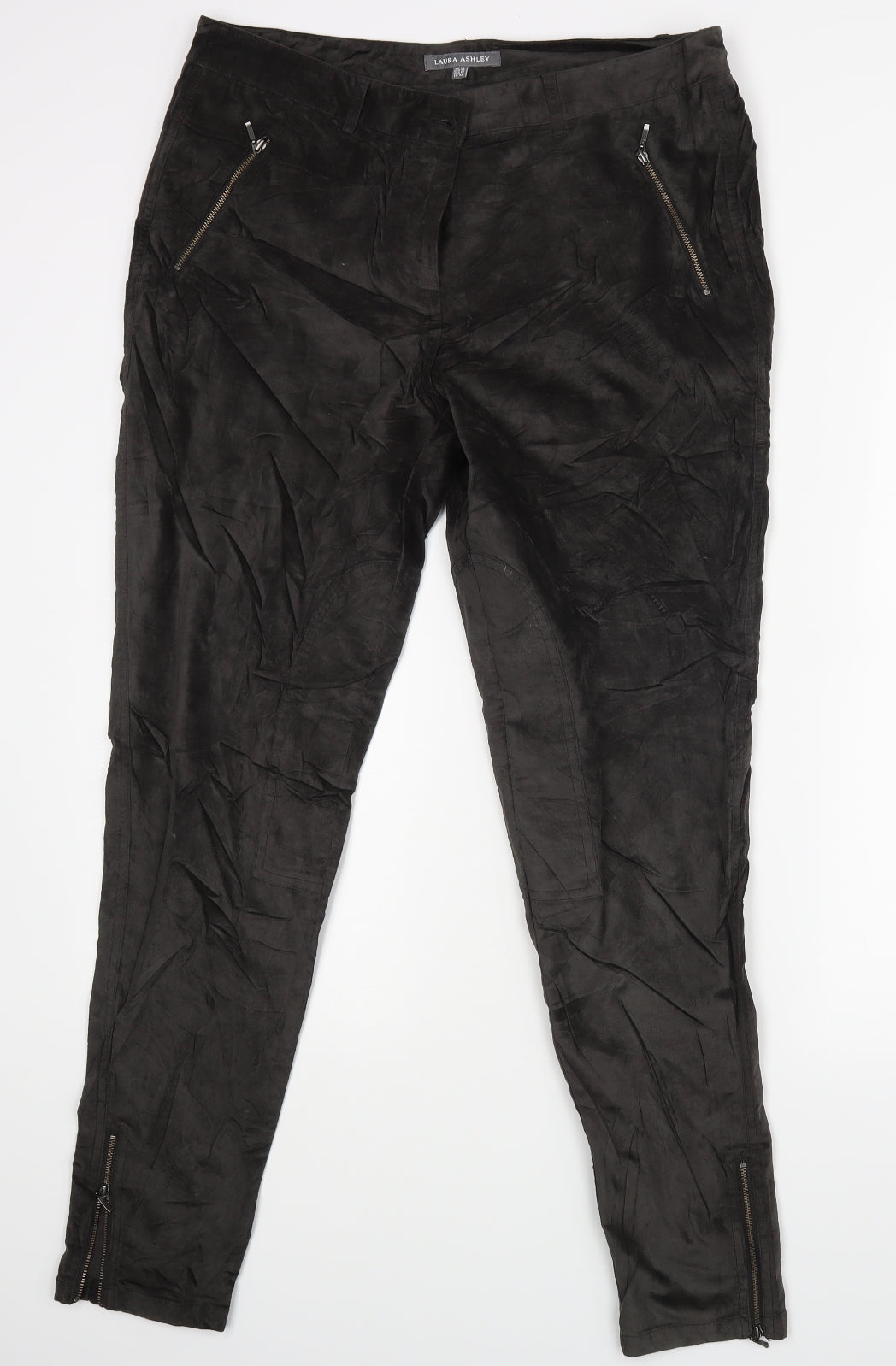 Laura Ashley Womens Grey   Trousers  Size 14 L25 in