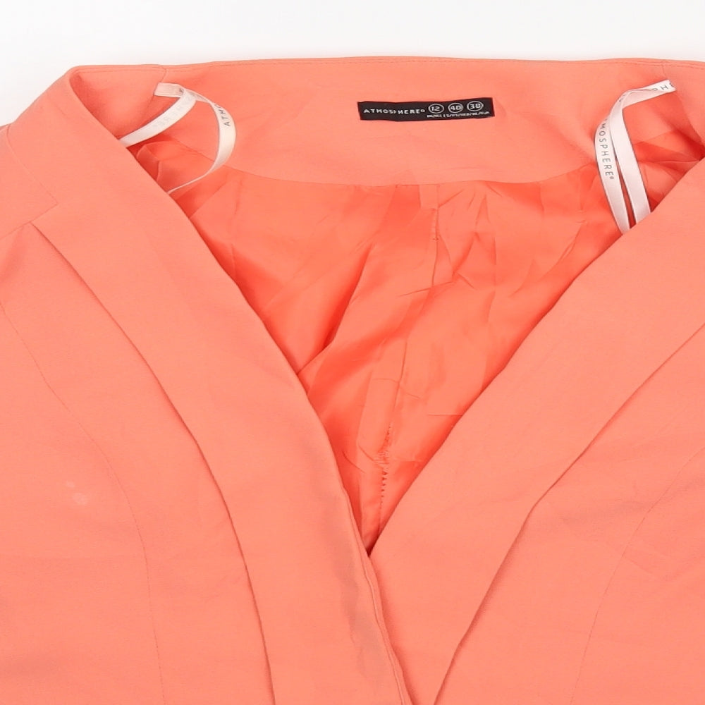 Atmospher Womens Orange   Jacket Blazer Size 12