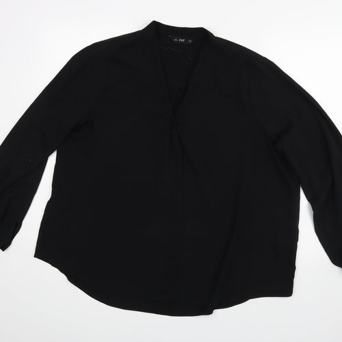 F&F Womens Black   Basic Blouse Size 20